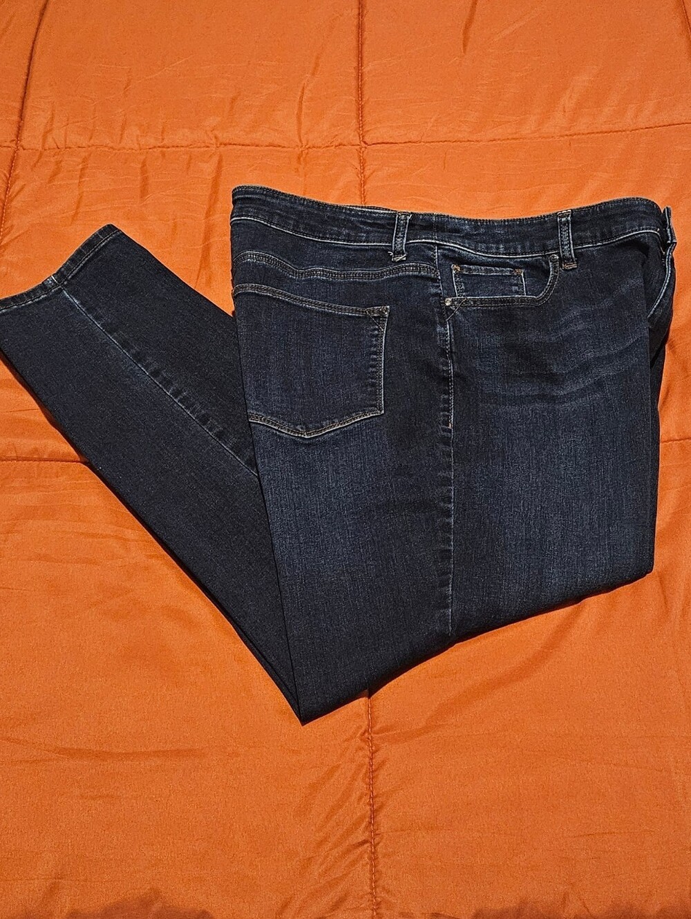 Chico's Platinum High Rise Ankle Jeans Dark Wash Size 2